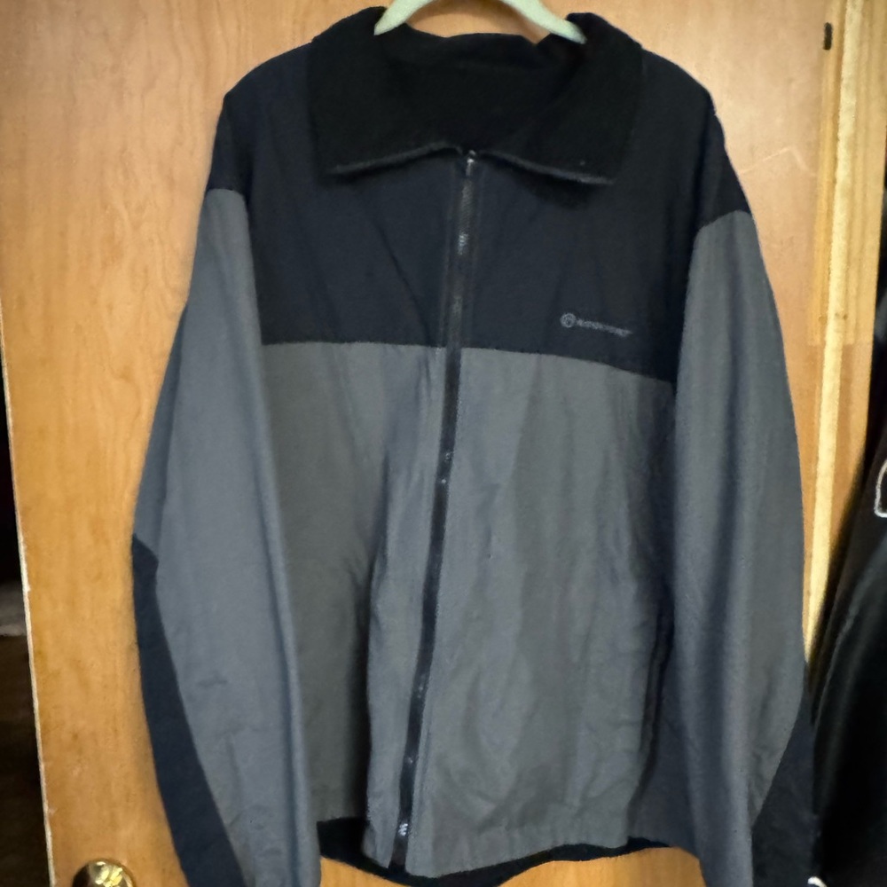 Rockport Men's Black & Gray Reversible Windbreaker